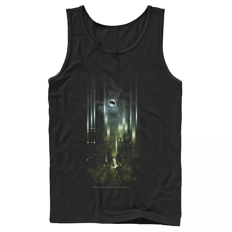 Mens DC Comics Batman Street Lights Poster Tank Top Product Image