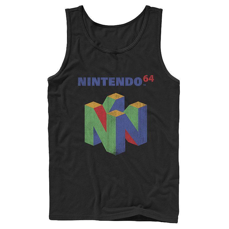 Mens Nintendo 64 Classic Retro Vintage Logo Tank Top Product Image