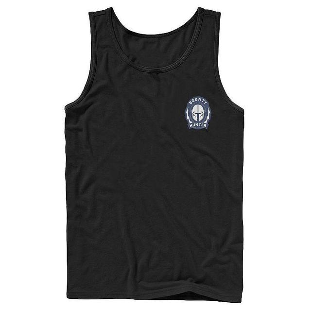 Mens Star Wars The Mandalorian Bounty Hunter Badge Tank Product Image