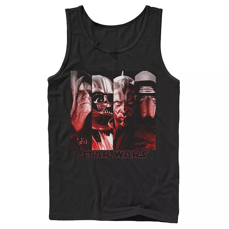 Mens Star Wars Villains Collage Space Poster Tank Top Product Image