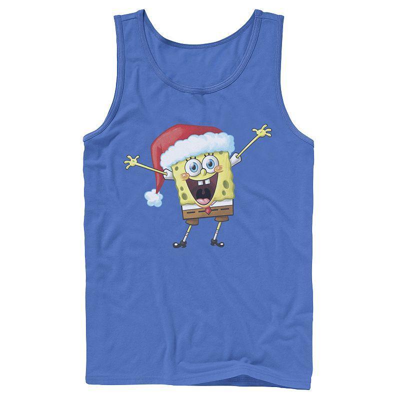 Mens Spongebob Squarepants One Happy Sponge Holiday Tank Top Product Image