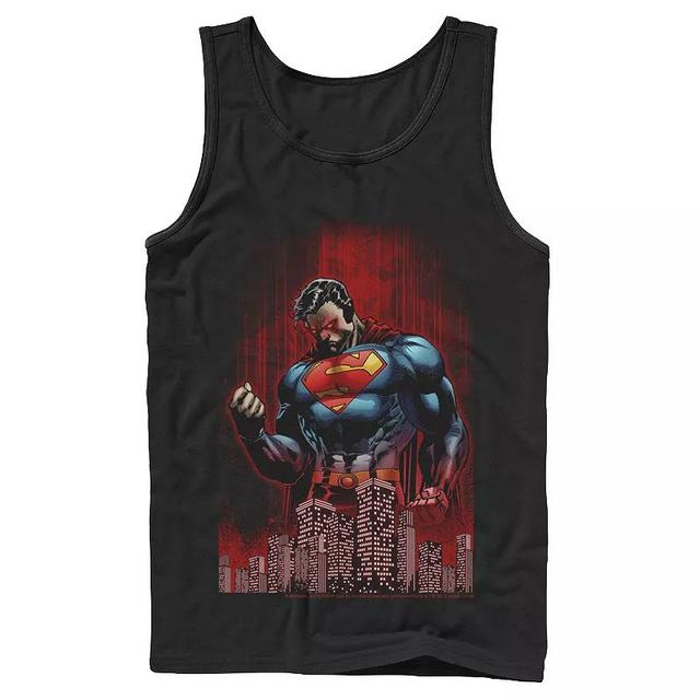 Mens DC Comics Superman Power Flex Skyline Comic Poster Tank Product Image