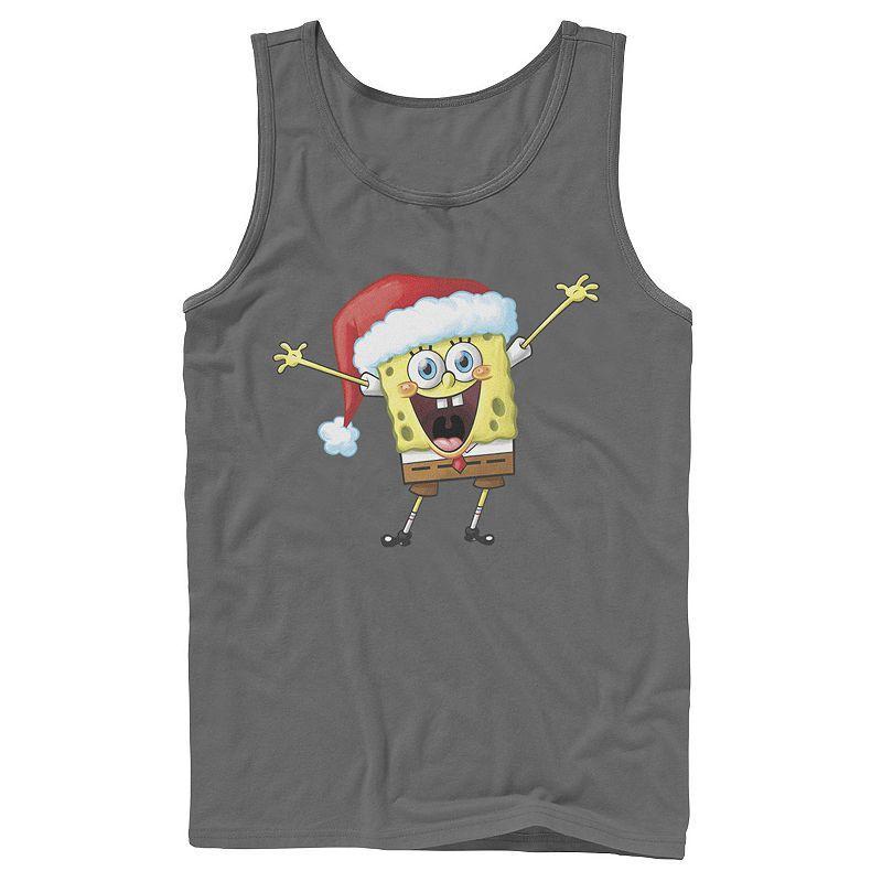 Mens Spongebob Squarepants One Happy Sponge Holiday Tank Top Product Image