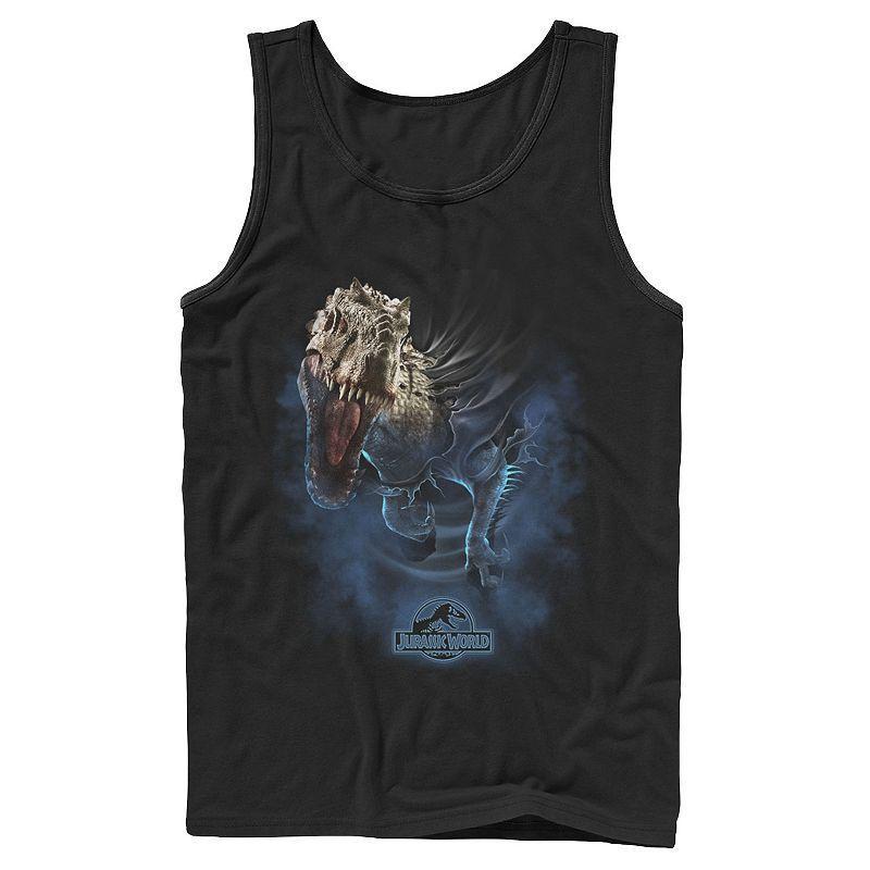 Mens Jurassic World Indominus Rex Breaks Through Graphic Tank Top Product Image