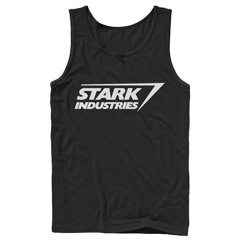 Mens Marvel Iron Man Stark Industries Logo Tank Black Product Image