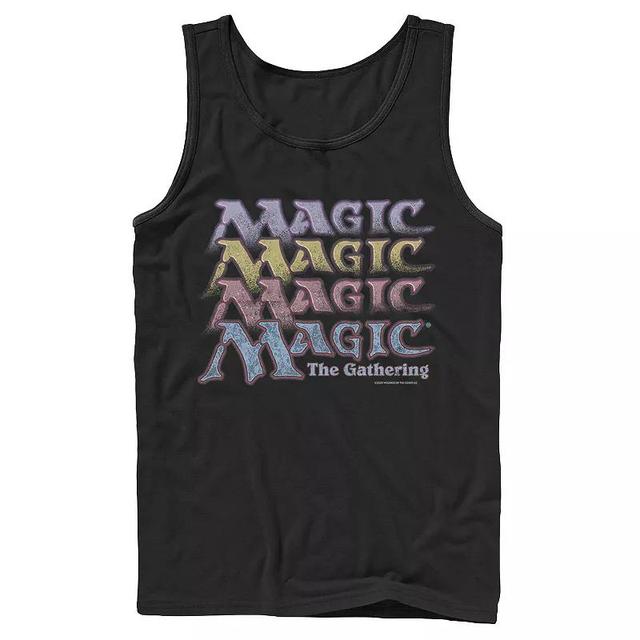 Mens Magic: The Gathering Retro Logo Stack Tank Top Product Image