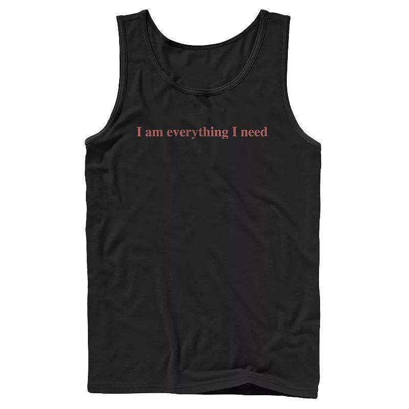 Mens Fifth Sun I Am Everything I Need Text Tank Top Product Image