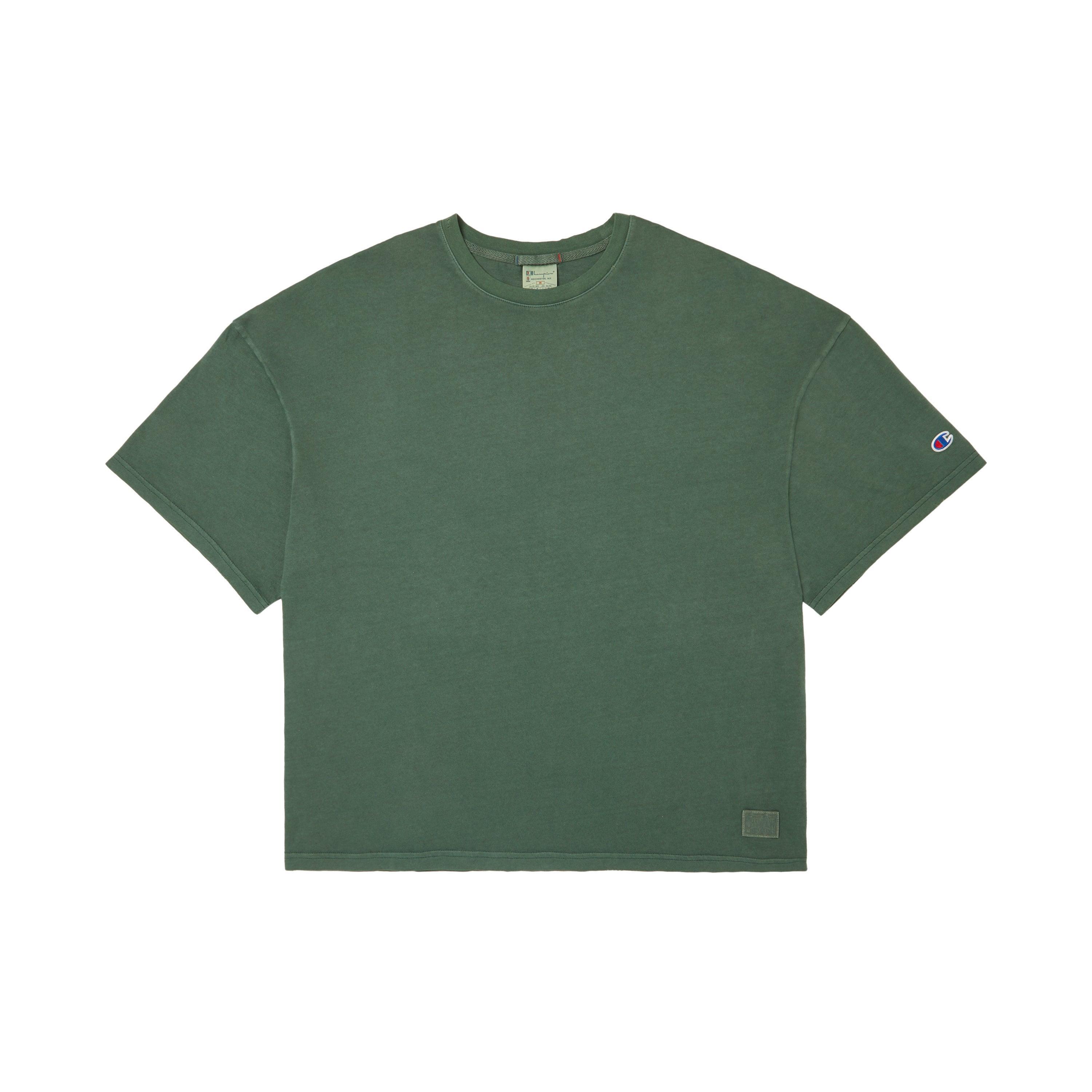 Mens Champion Riggins Drop Shoulder T-Shirt, Dry Goods Label Time Capsule Dark Green 2XL Product Image