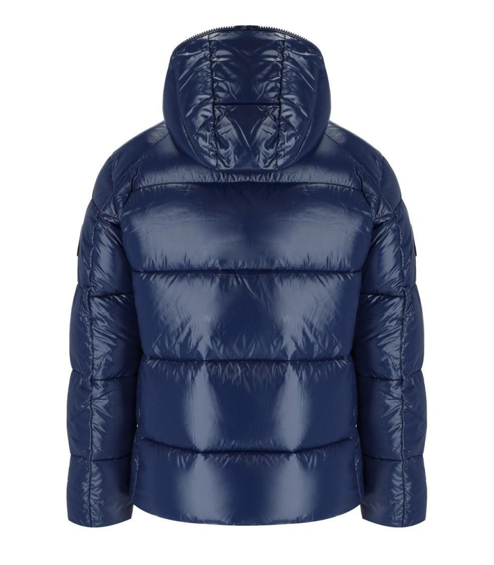 SAVE THE DUCK Edgard Blue Hooded Padded Jacket Product Image