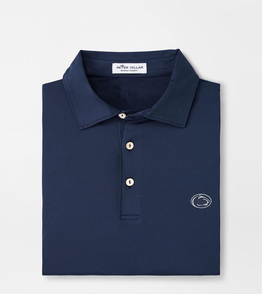 Peter Millar Mens Villanova Solid Performance Jersey Polo | Color: Navy | Size: S Product Image