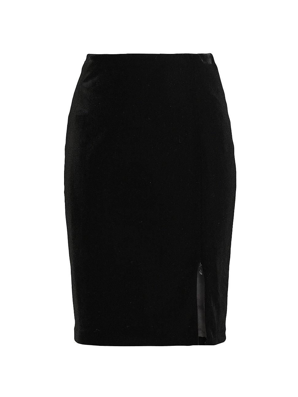 Womens Velvet Pencil Skirt Product Image