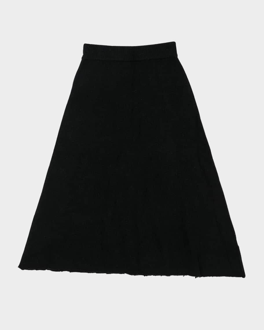 Asymmetric A-Line Brushed Wool Skirt product image