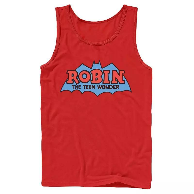 Mens DC Comics Robin The Teen Wonder Classic Logo Tank Top Product Image