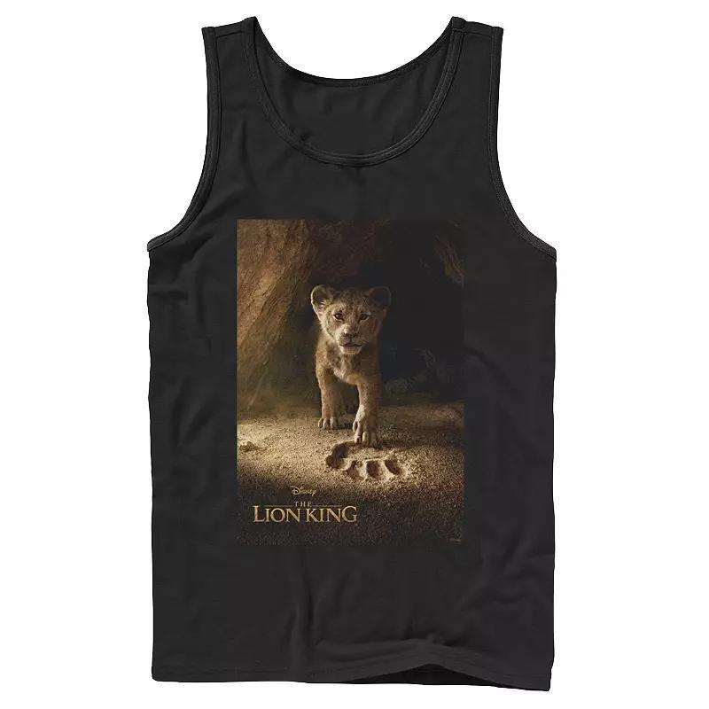 Disneys The Lion King Simba Paw Mens Live Action Movie Poster Tank Top Grey Product Image