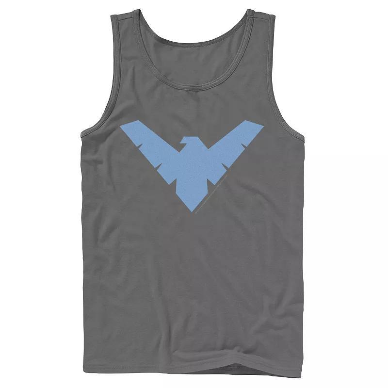 Mens DC Comics Nightwing Classic Logo Tank Top Grey Product Image