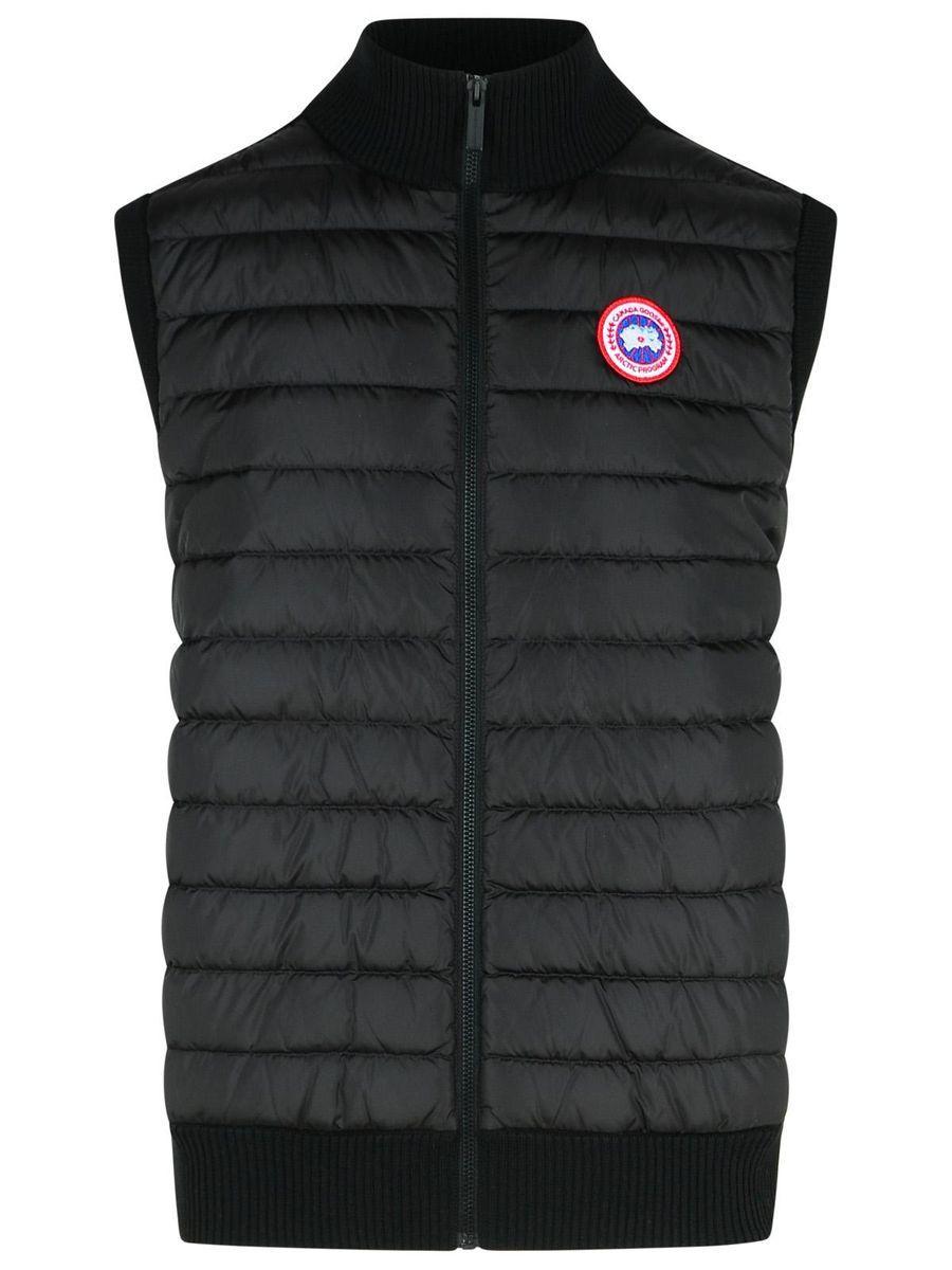 CANADA GOOSE Hybridge Black Nylon Vest Product Image