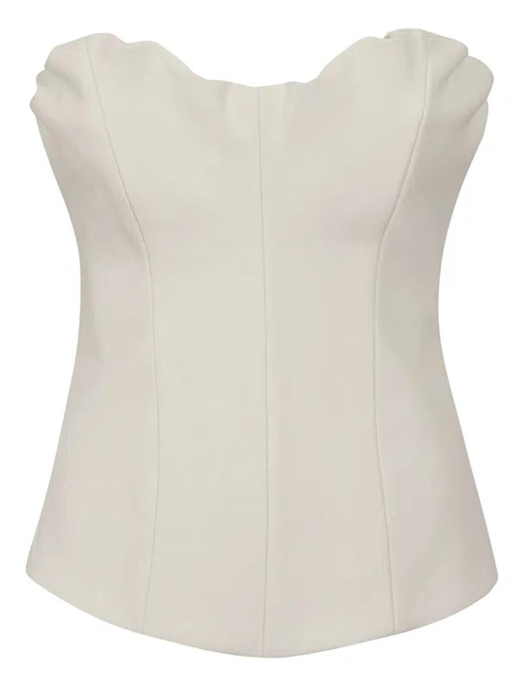 Corset Top In White Product Image