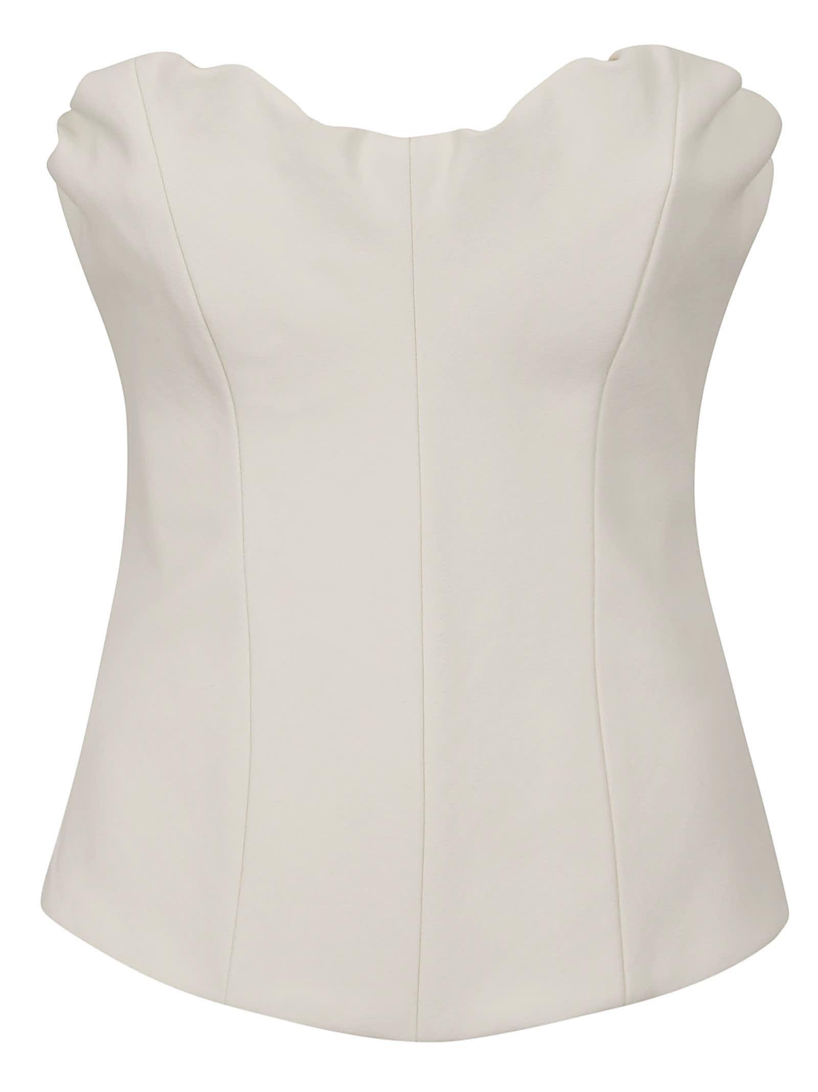 Corset Top In White Product Image