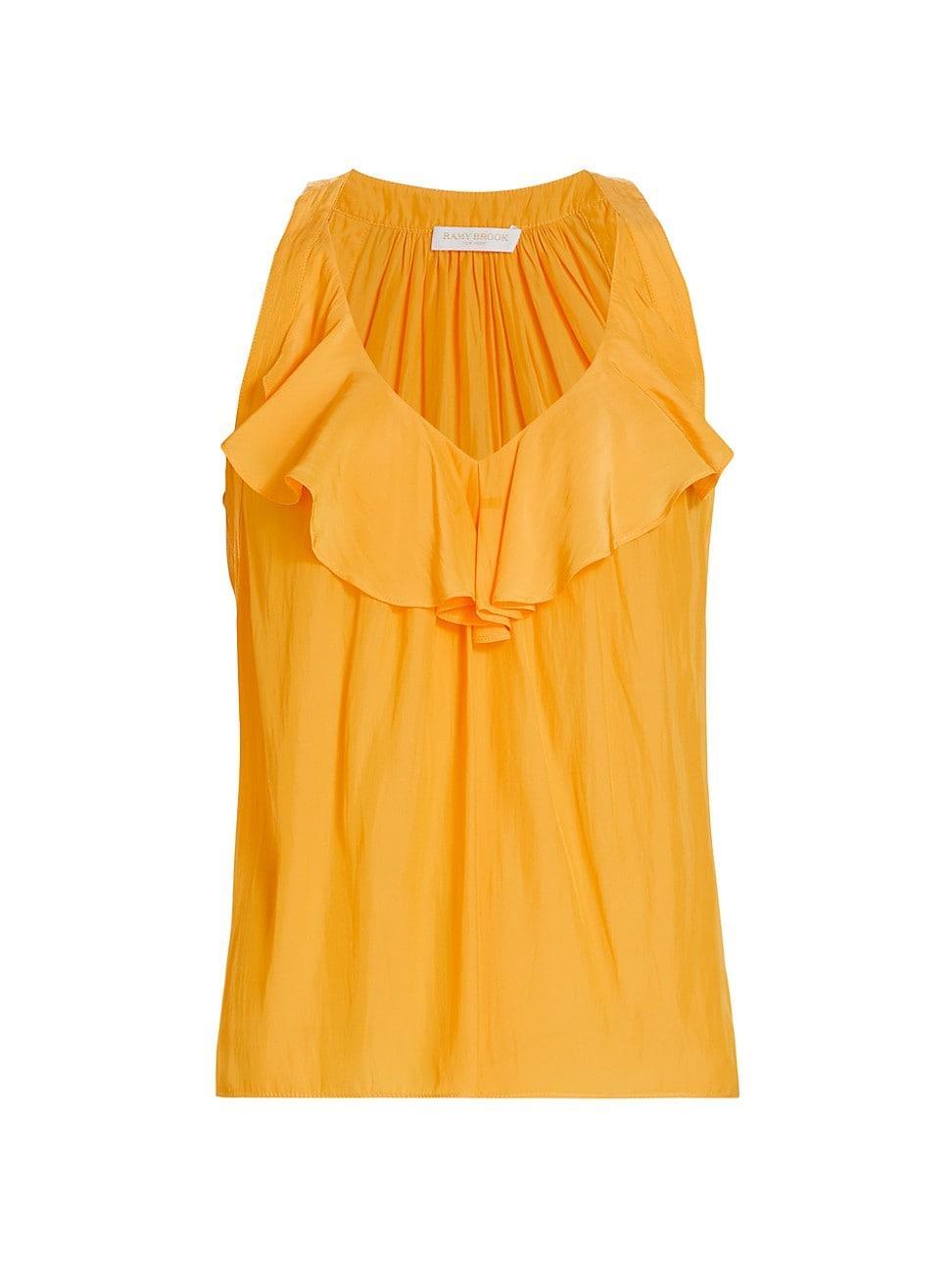 Womens Nellie Pleated Ruffled Tank Product Image