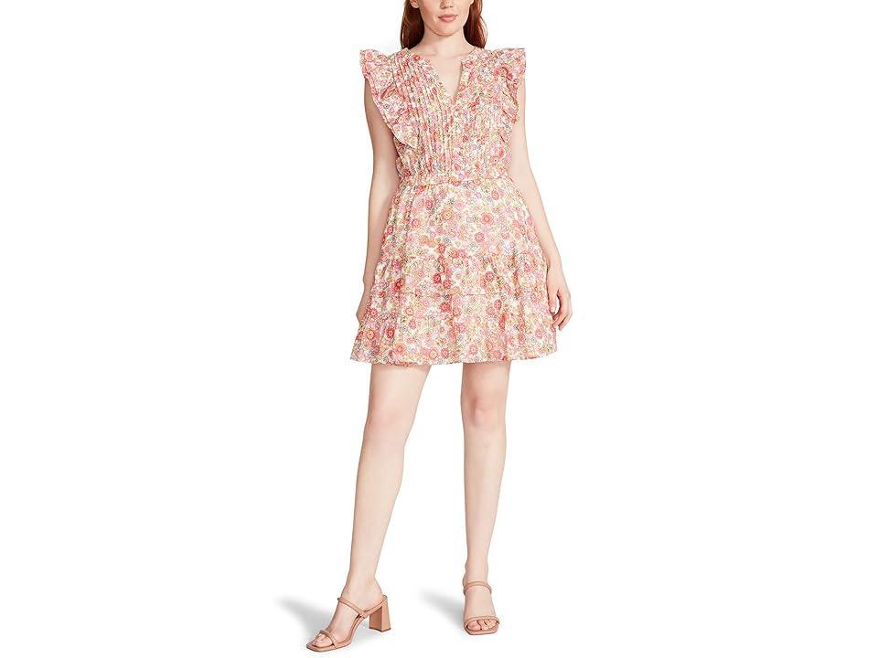 Steve Madden Kianna Dress (White Ditsy Flora) Women's Clothing Product Image