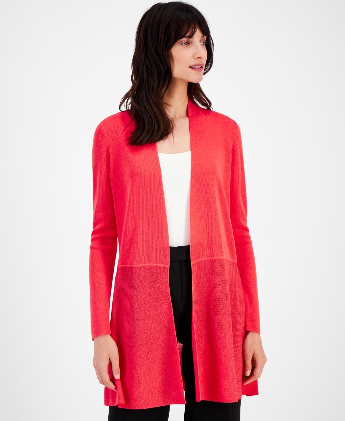 Anne Klein Monterey Open-Front Longline Cardigan Product Image