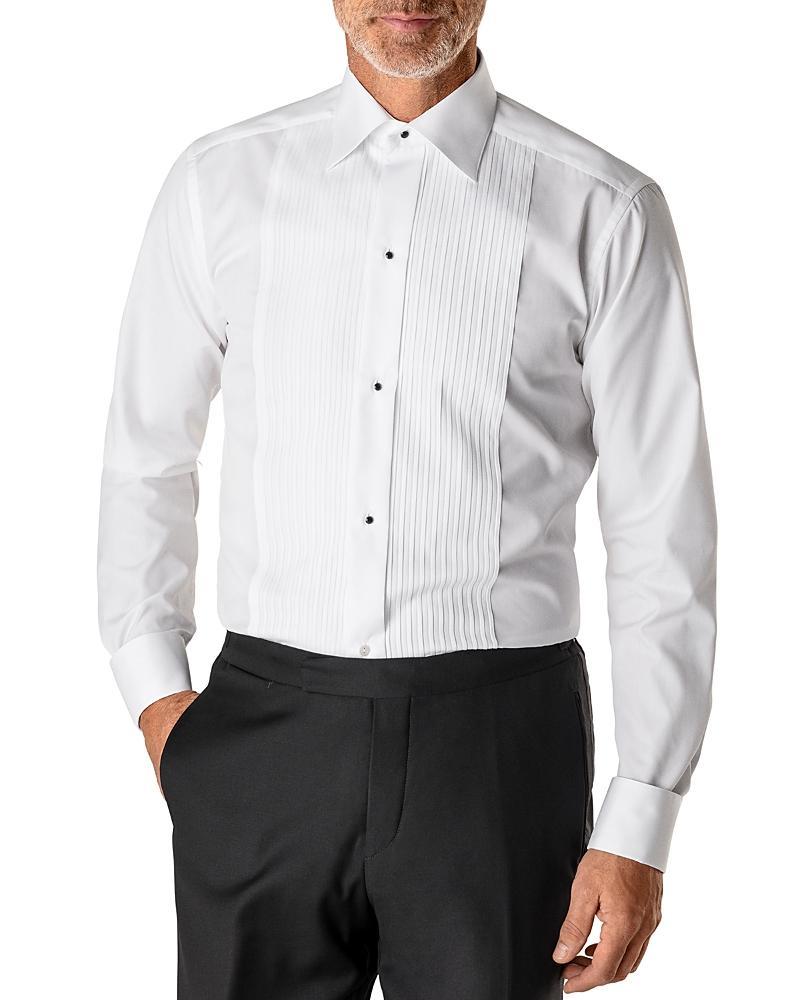 Mens Contemporary-Fit Pleated Bib Dress Shirt Product Image