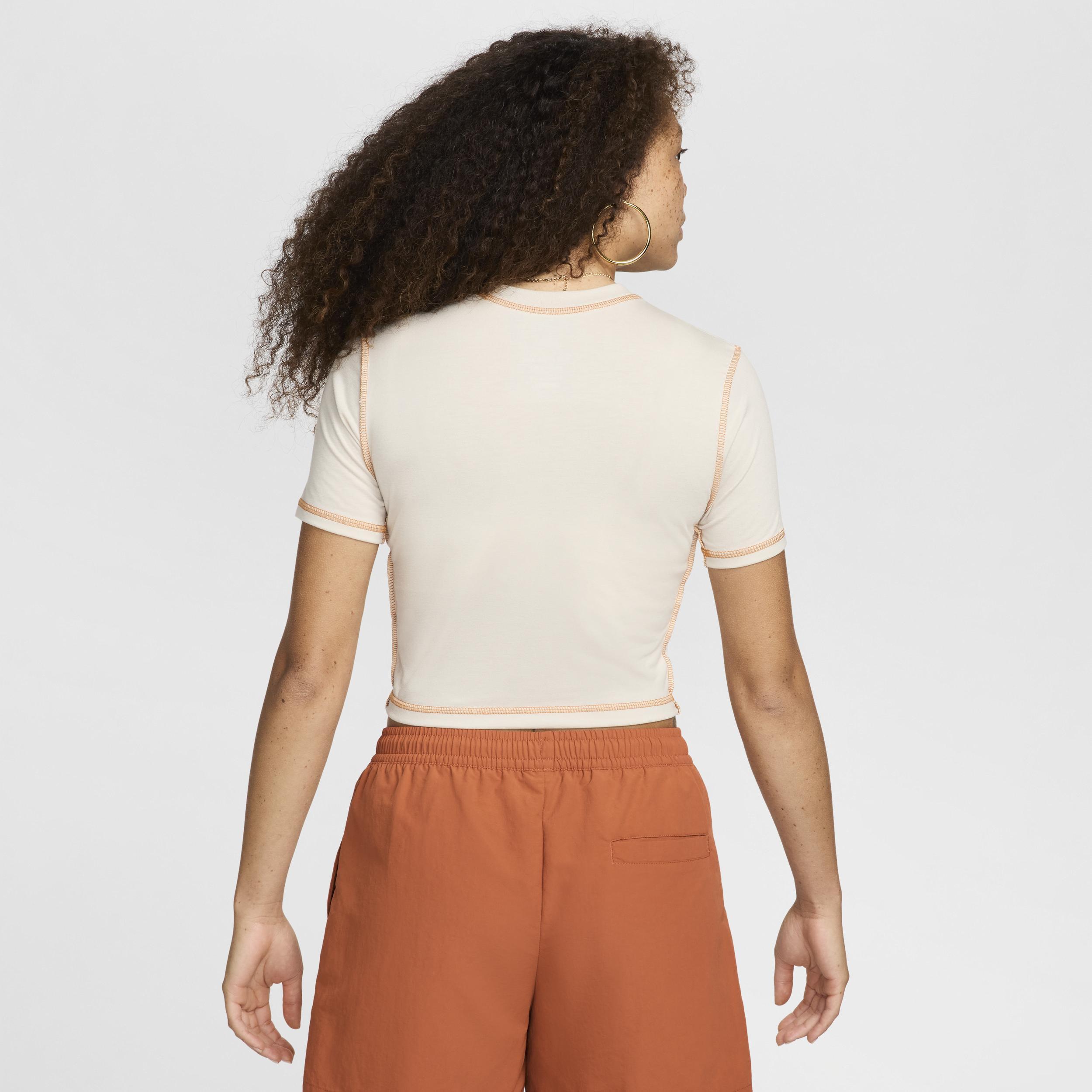 Women's Nike Sportswear Chill Knit Slim Cropped T-Shirt Product Image