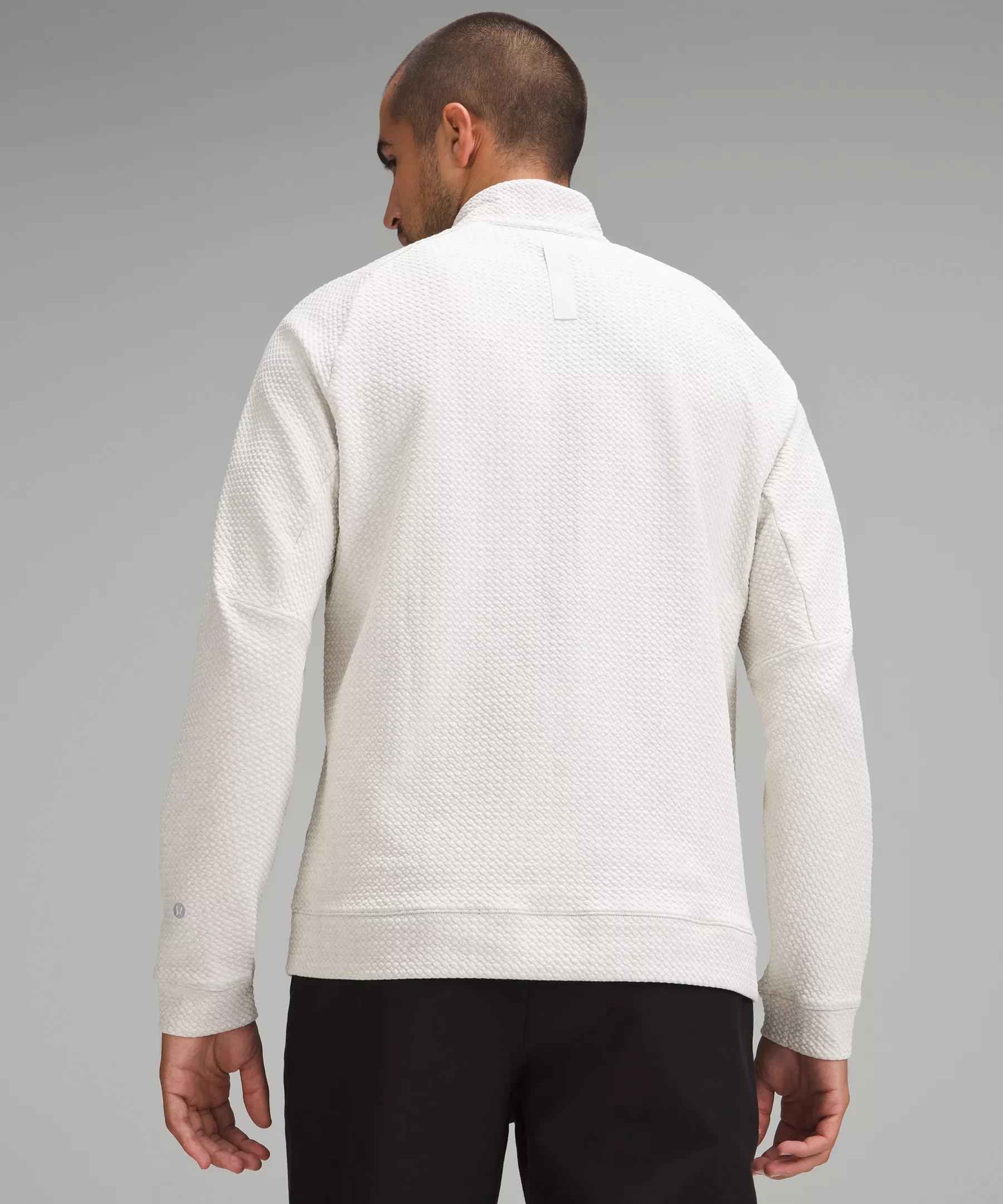 Textured Double-Knit Cotton Half Zip Product Image