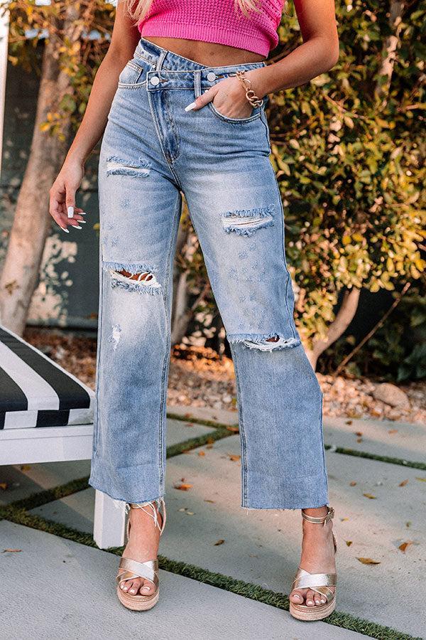 Risen The Jax High Waist Distressed Relaxed Jean Product Image