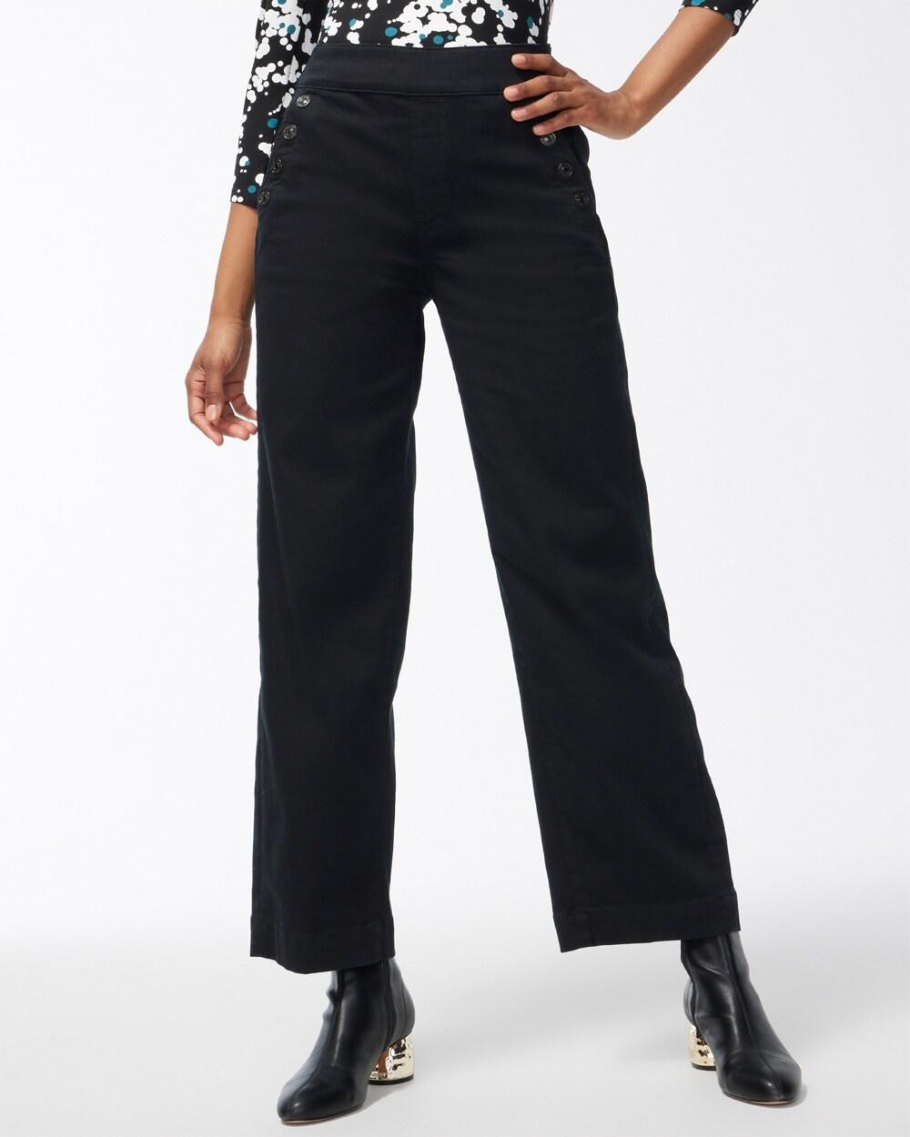 Chico's Women's Pull-On Wide Leg Ankle Jeans Product Image