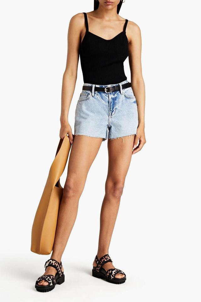 Denim Shorts In Light Denim Product Image