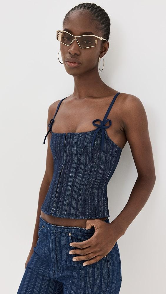 Lioness Charismatic Denim Corset | Shopbop Product Image