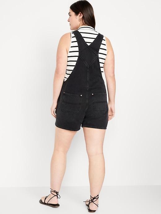 Slouchy Jean Shortalls -- 3.5-inch inseam Product Image