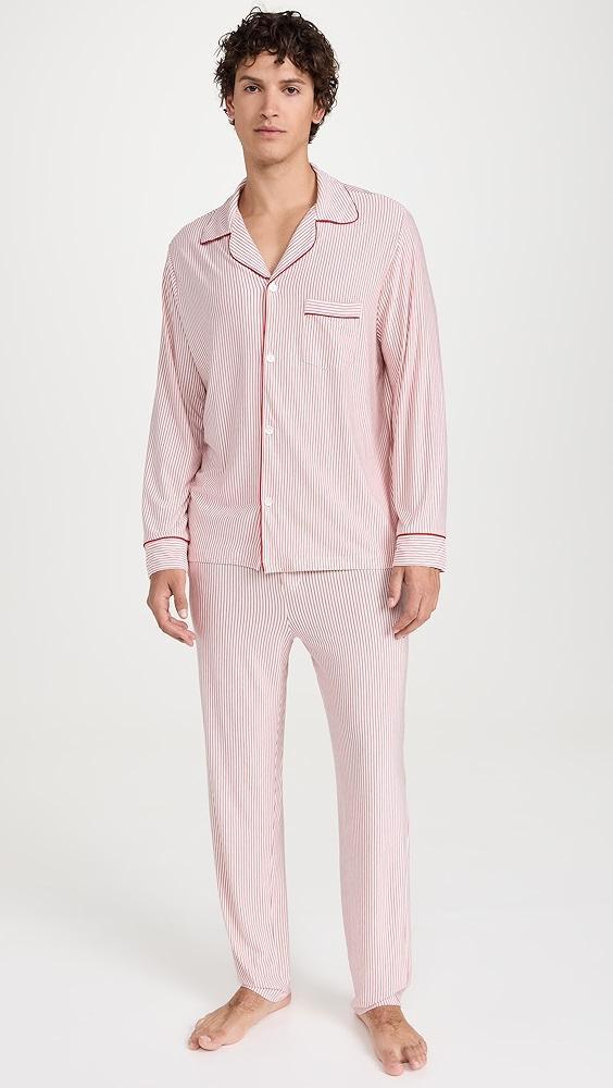 Eberjey William Modal Striped Long PJs | Shopbop Product Image