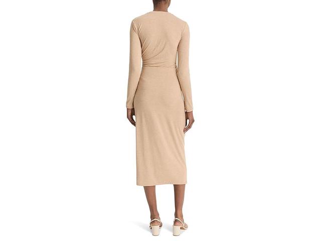 Vince Side Drape Midi Skirt (Heather Cashew) Women's Skirt Product Image