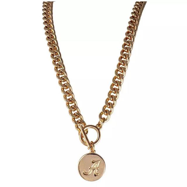 Alabama Crimson Tide Ramsey Gold Necklace, Womens Product Image