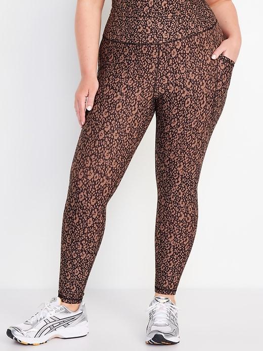 High-Waisted PowerSoft Ribbed Leggings Product Image