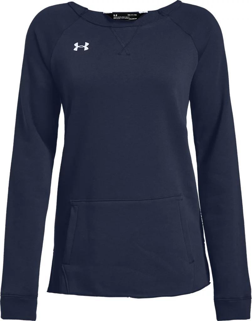 Women's UA Hustle Fleece Crew Product Image