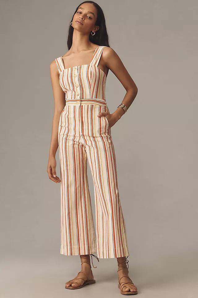 The Portside Button-Front Jumpsuit by Maeve Product Image