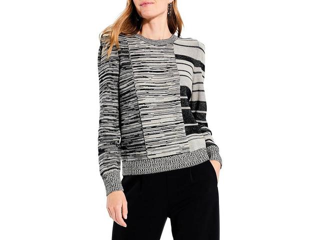 NIC+ZOE Mixed Musings Sweater Multi) Women's Clothing Product Image