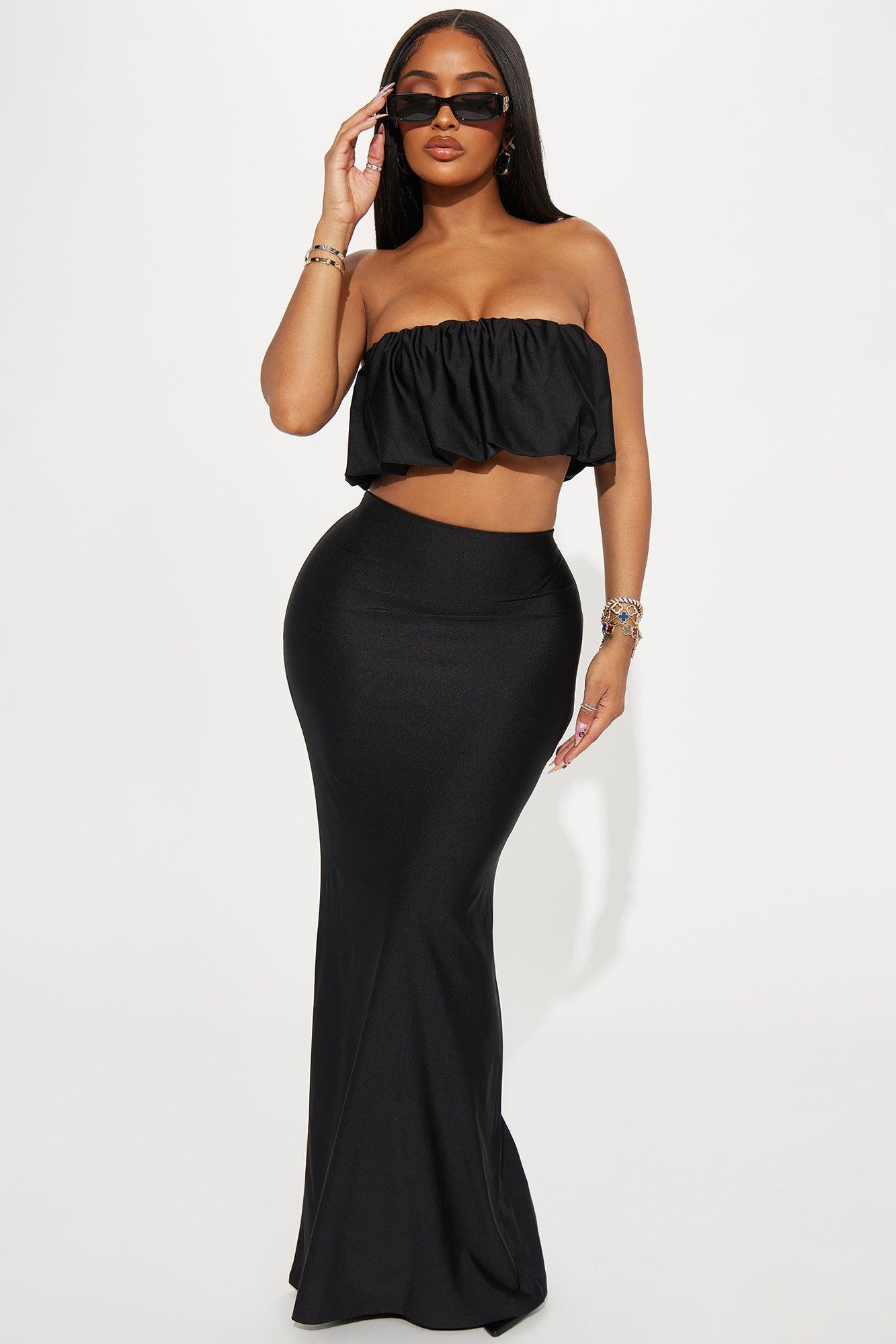 Kassidy Skirt Set - Black Product Image