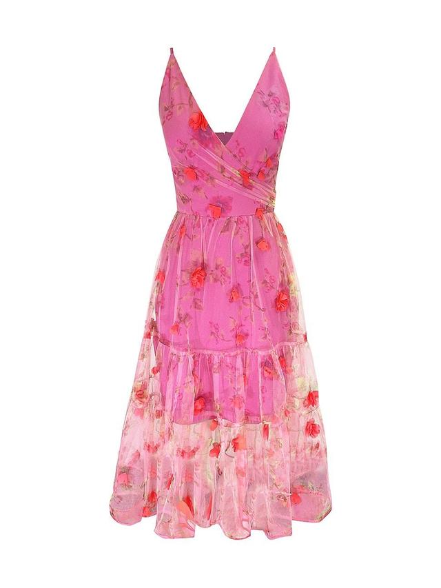 Dress the Population Paulette Floral Fit & Flare Midi Dress Product Image