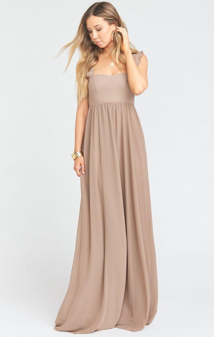 June Maxi Dress ~ Dune Chiffon Product Image