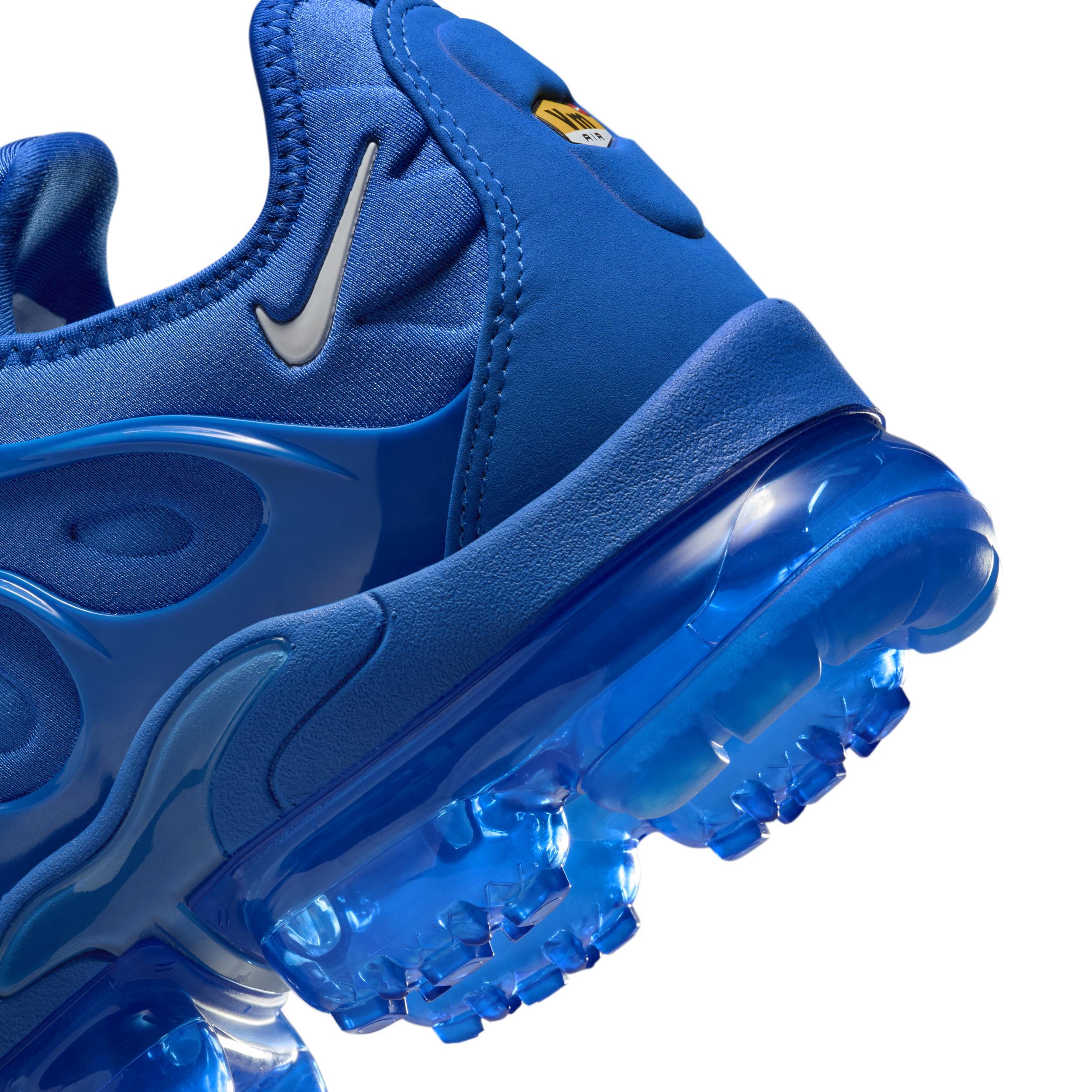 Nike Mens Nike Air VaporMax Plus VPC - Mens Basketball Shoes Game Royal/White/Metallic Silver Product Image