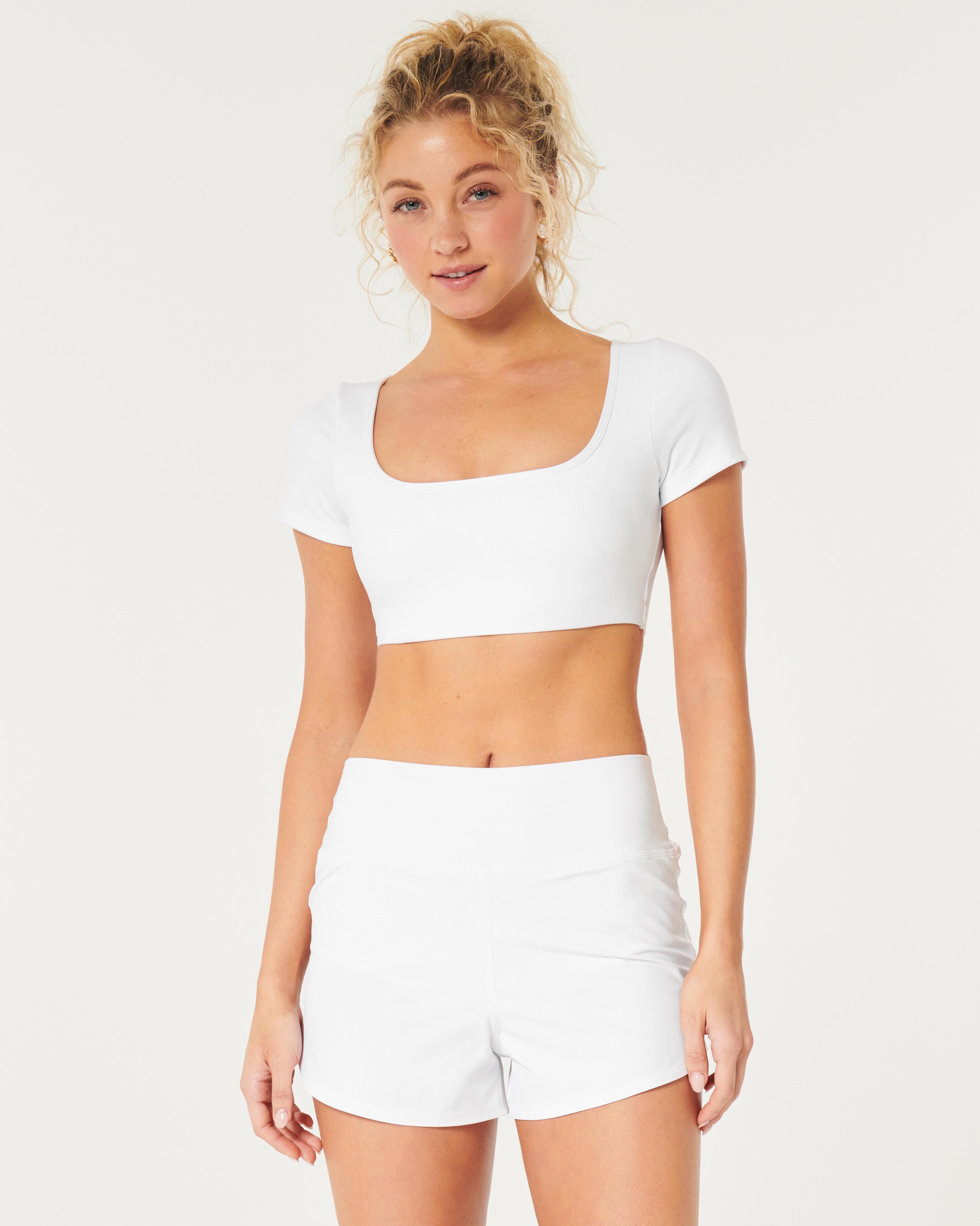 Gilly Hicks Active Recharge Crop Square-Neck Top Product Image