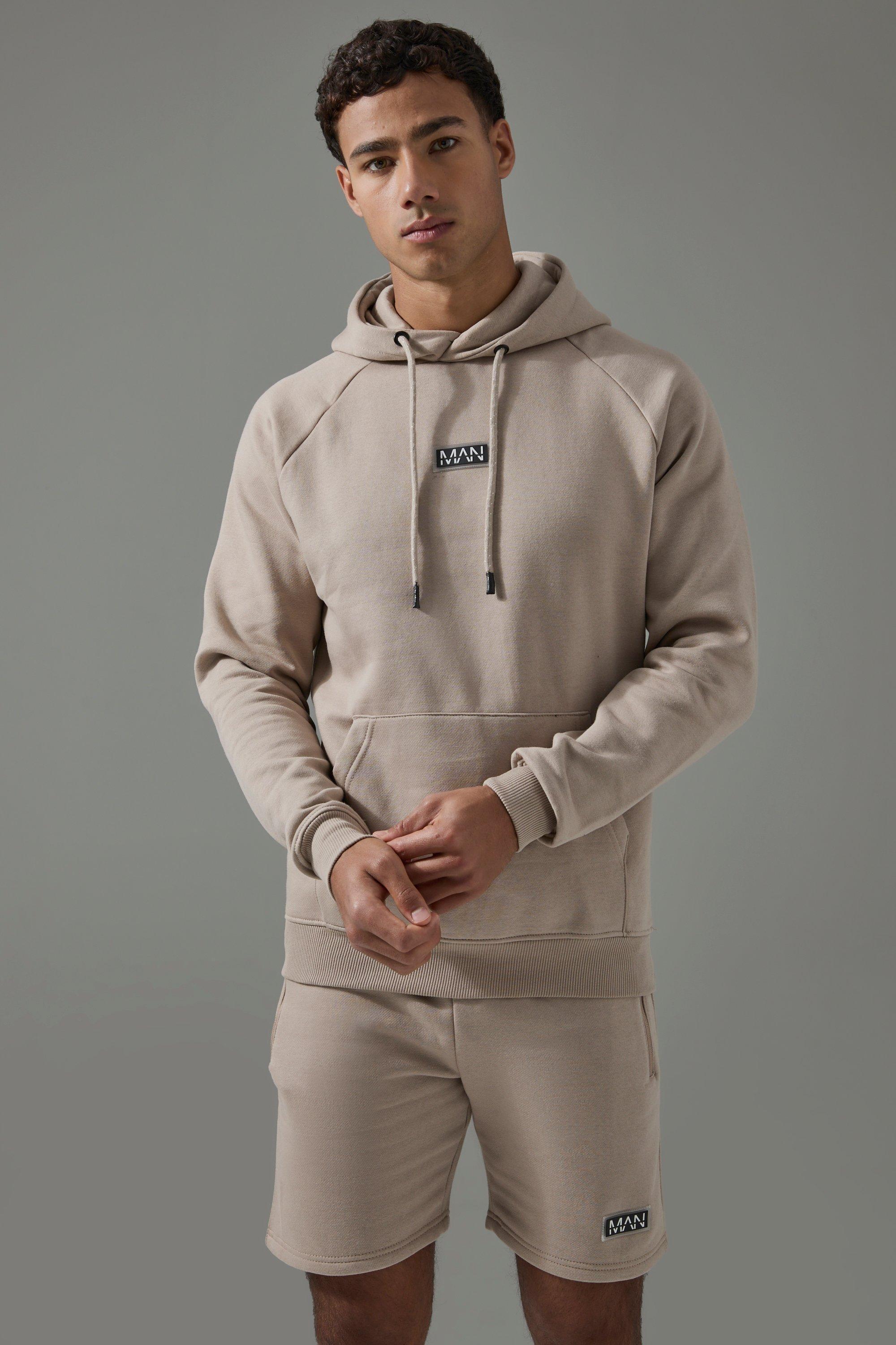 Man Active Gym Training Hoodie & Short Set | boohooMAN USA Product Image