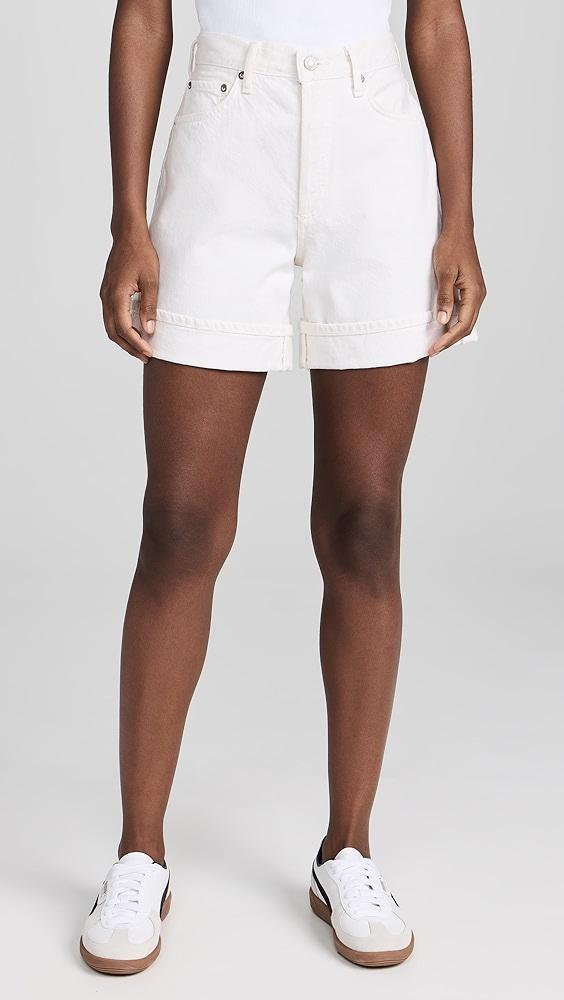 AGOLDE Dame Short: High Rise Baggy Cuff | Shopbop Product Image