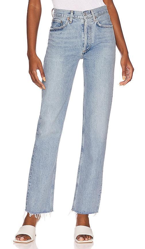 AGOLDE Lana Mid Rise Straight Jeans Sway 34 Product Image