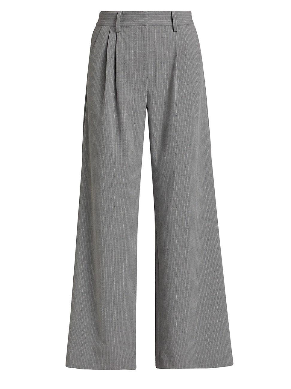 Womens Leighton Pinstriped Pants product image