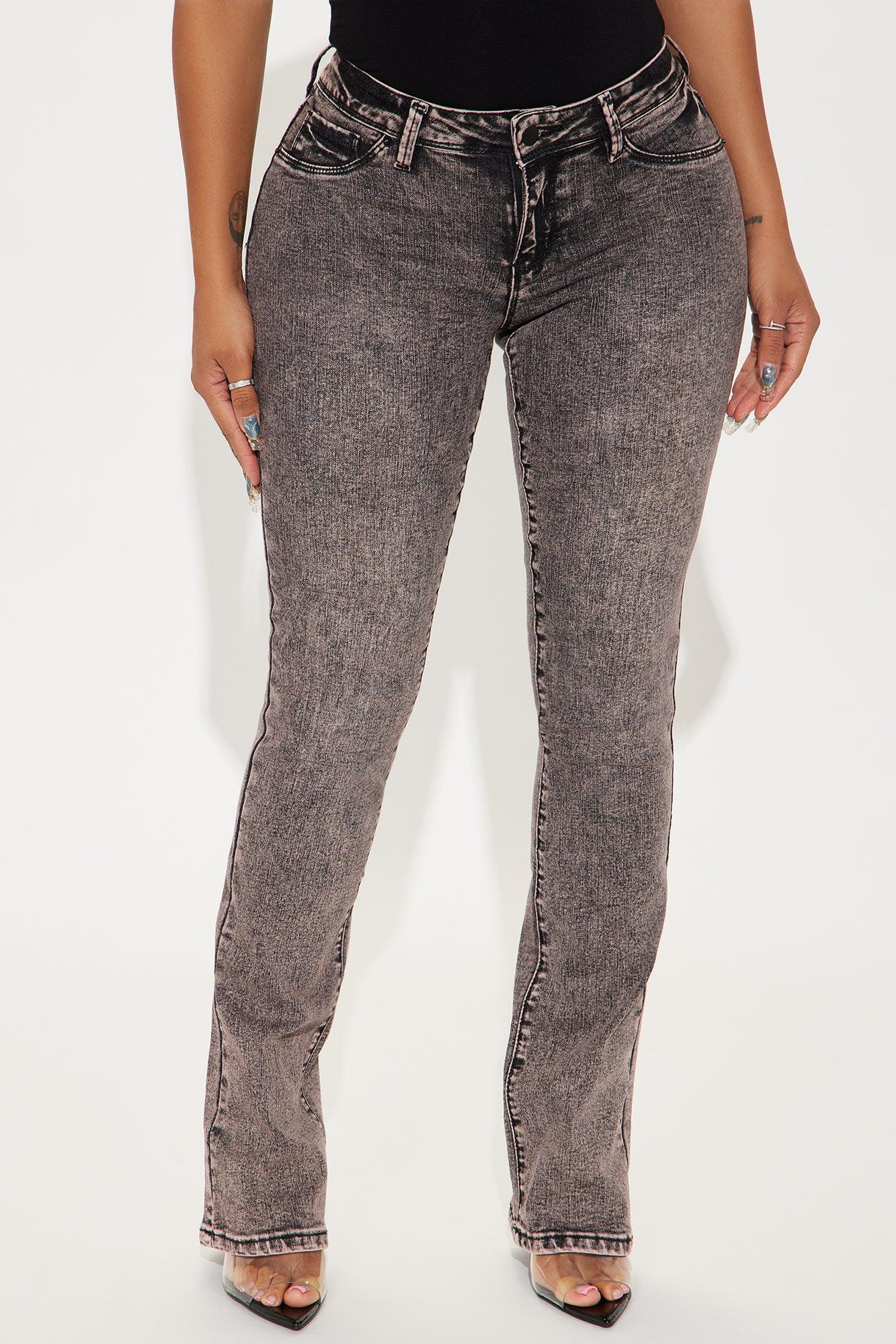 Getting The Boot Mid Rise Jeans - Acid Wash Black Product Image